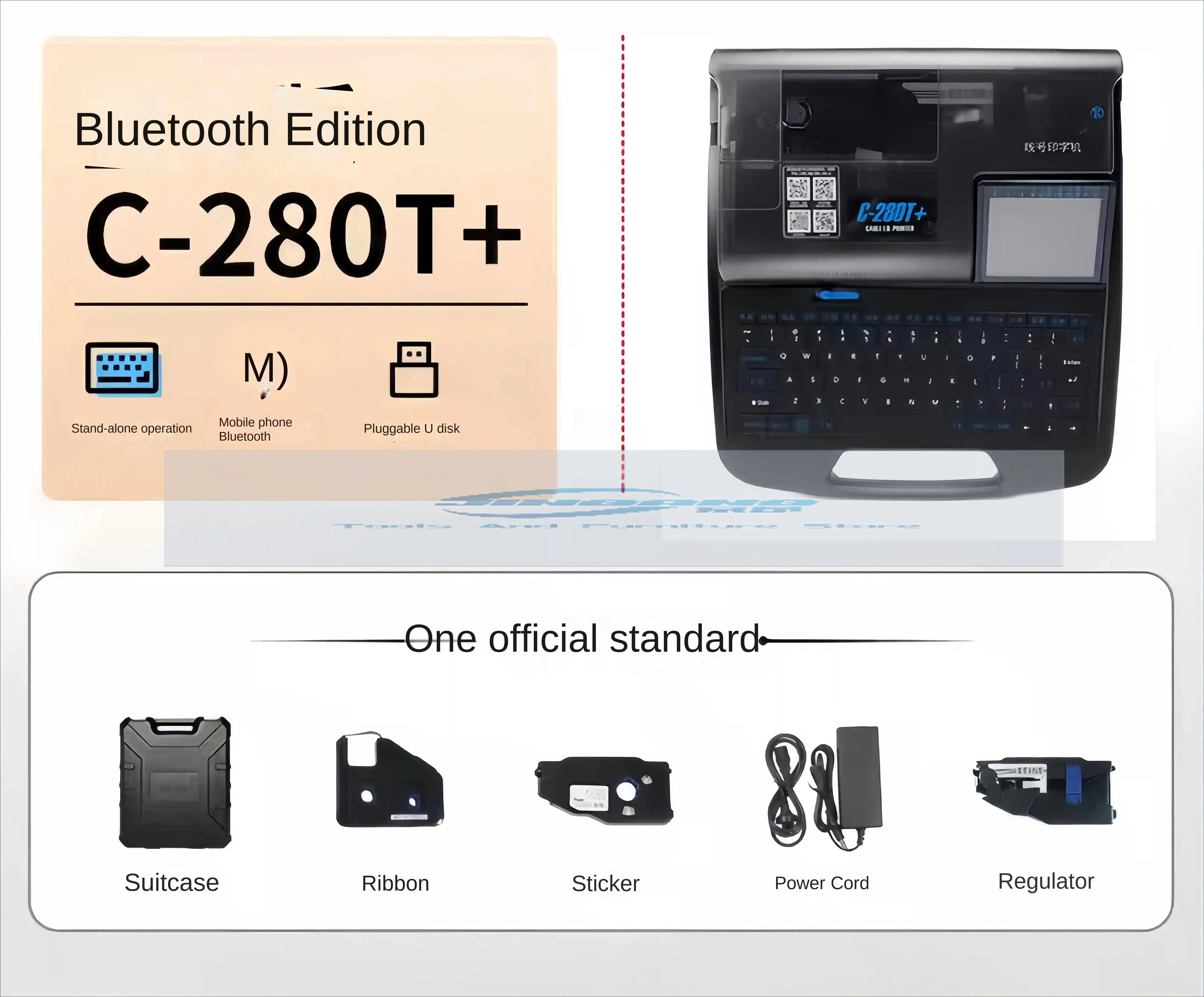 Wire Number Machine C-280T+/E+Wire Number Tube Marking Machine Electronic Digital Coding Mechanical and Electrical Distribution