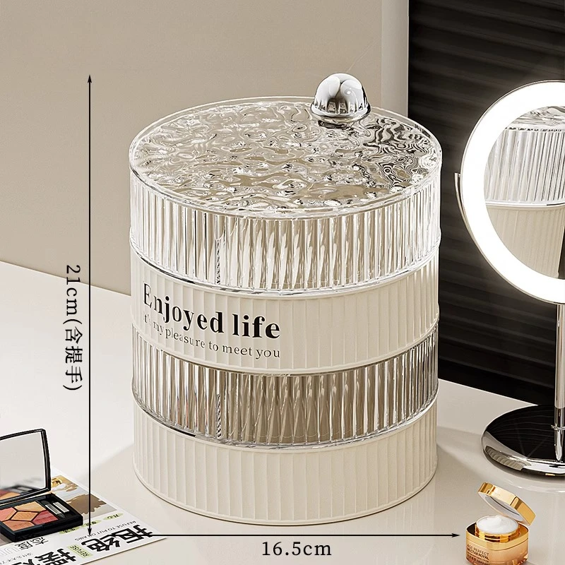 Light Luxury Jewelry Storage Box Organizer Exquisite Earrings Necklace Earrings Jewelry Box Multi-layer Rotating Jewelry Boxes