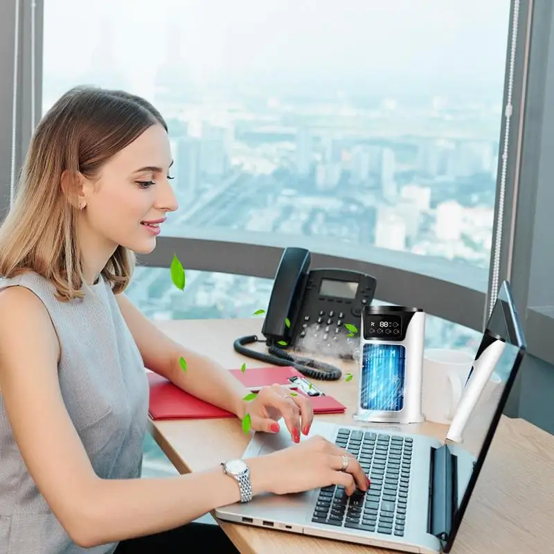 

Воздухоохлаждающий вентилятор, портативный кондиционер холодного воздуха, USB-вентилятор с воздушным охлаждением, маленький воздухоохладитель, кондиционер для спальни