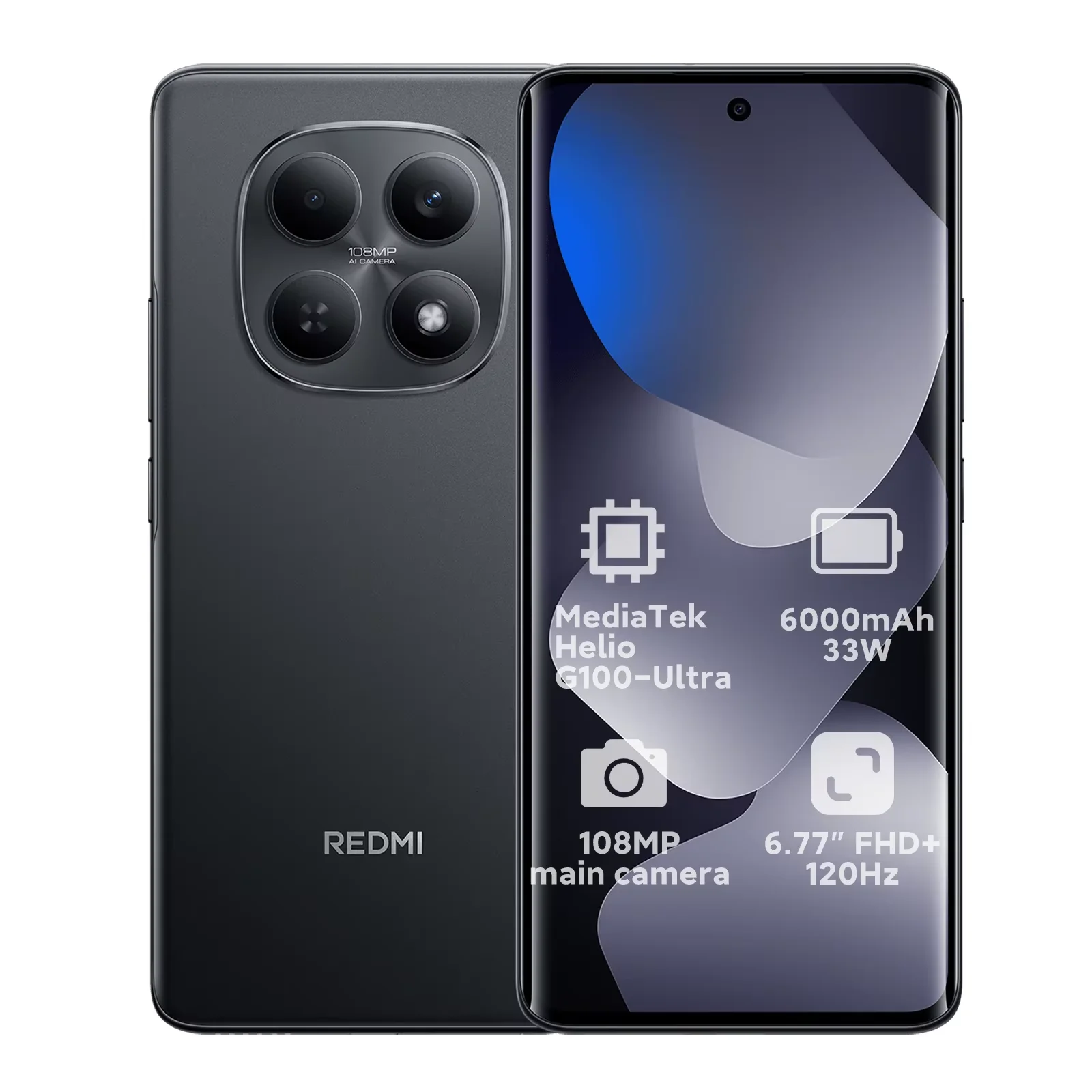 Globale versie Redmi Note 15 4G Smartphone 6000mAh 33W batterij 108MP dubbele camera 6.77" AMOLED 120Hz scherm Xiaomi mobiel