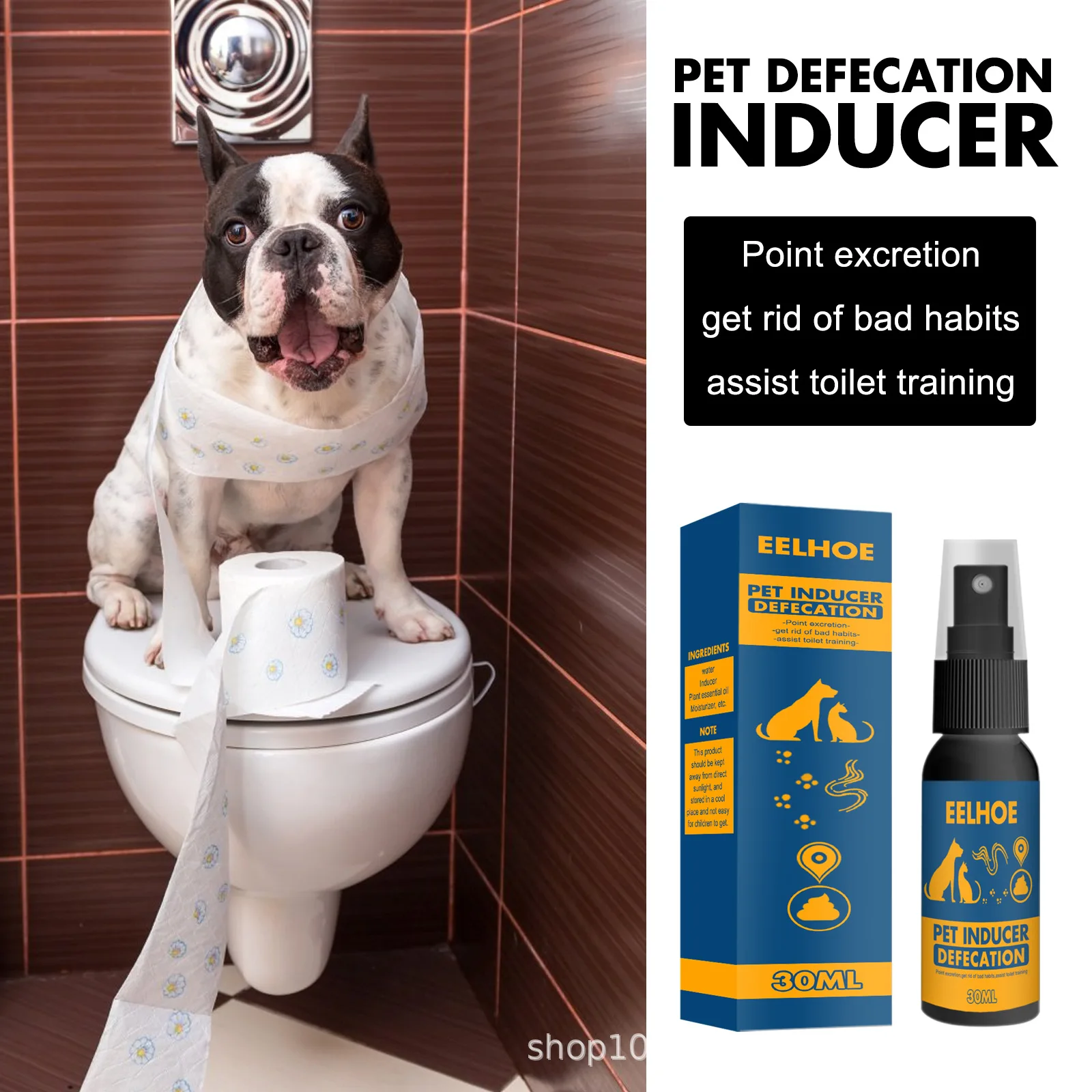 dog fixed spot training spray, defecation sensor agent, no odor, fixed spot training spray, extracted defecation sensor agent