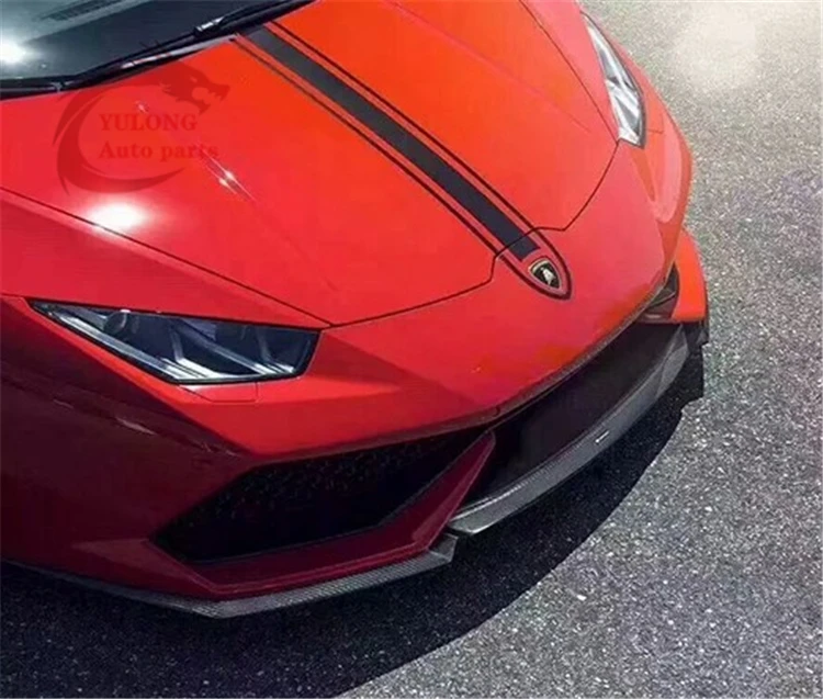 

V Style Dry Carbon Fiber Front Bumper Lip Front Lip for Lamborghini Huracan LP580 LP610 2014-2018