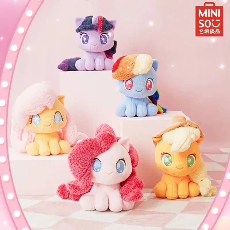 Miniso My Little Pony Series Q Seated Figure Plush Doll Kawaii Plush Figure Cute Birthday Children'S Xmas/Birthday Gift