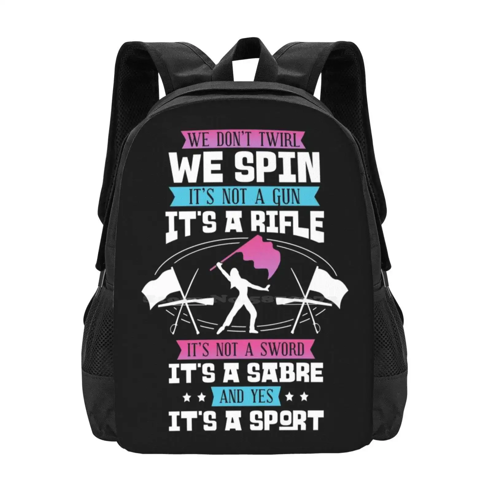 

Color Guard Design, Band Gift, Marching Design Design Hot Sale Schoolbag Backpack Fashion Bags Rifles Color Guard Design School