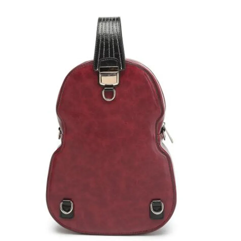 Personality design Violin shape Crossbody shoulder multi-functional bag Violin unique chain bag