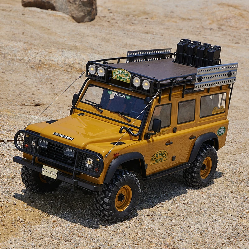 Escala 1:10 FMS FCX10 Camel Cup RC Crawler 4WD Caminhão de controle remoto Simulação Veículo de escalada Brinquedo para adultos e meninos