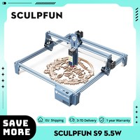 SCULPFUN S9 5.5W Laser Engraver, 0.06mm Ultra-Fine Compressed Spot, Diode Laser, 0.08mm High Precision, Engraving Area 410*420mm