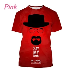 New Summer SAY MY NAME 3D Printed Fashion Women's Men's T Shirt Breaking Bad Heisenberg T-shirt Personality Casual Tees Tops