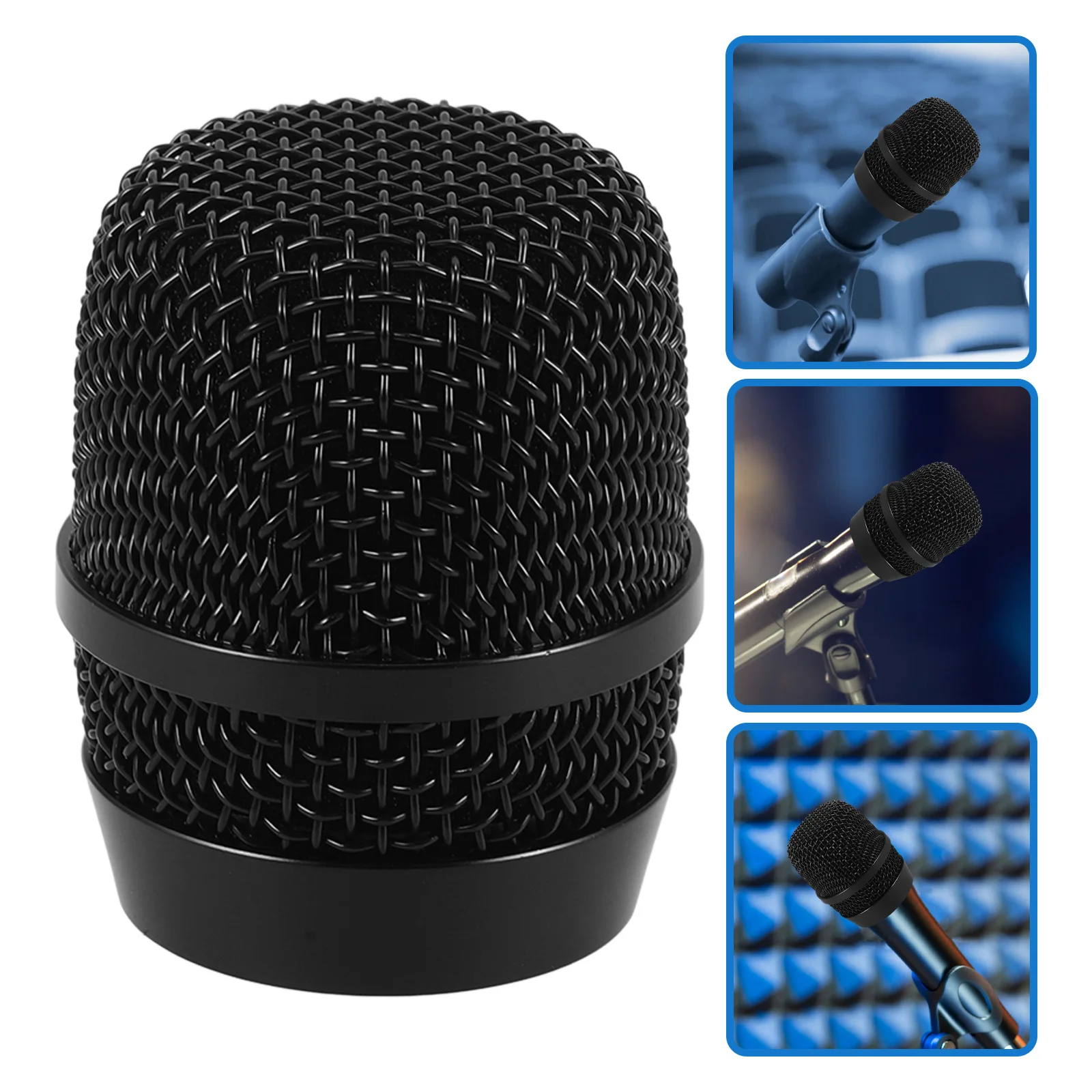 

Microphone Head Mesh Replacement Metal Grill Cover for Universal Mic Windscreen Protection Grill Ball Microphone Windscreen