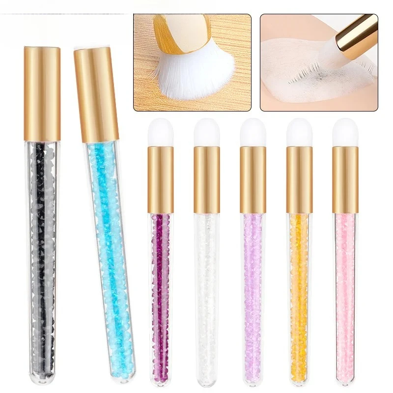 5pc escova de limpeza de cílios lash shampoo escova extensões de cílios removedor makeuptools escova de lavagem descascar rosto nariz cravo