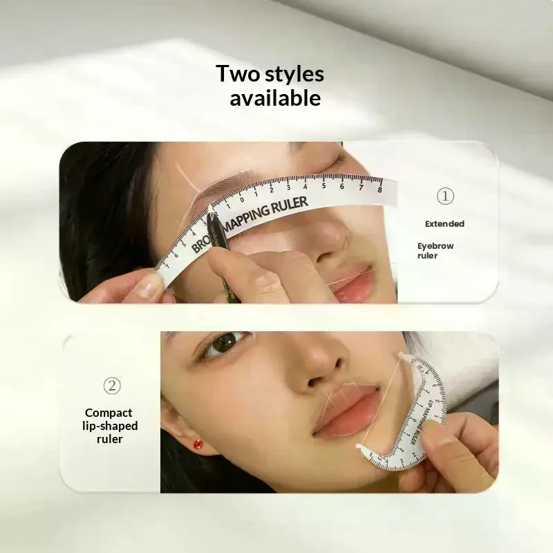 Acrylic Eyebrow Mapping Bow Ruler Lip Positioning Ruler With String Professional Precise Eyebrow Shaping Makeup Tool