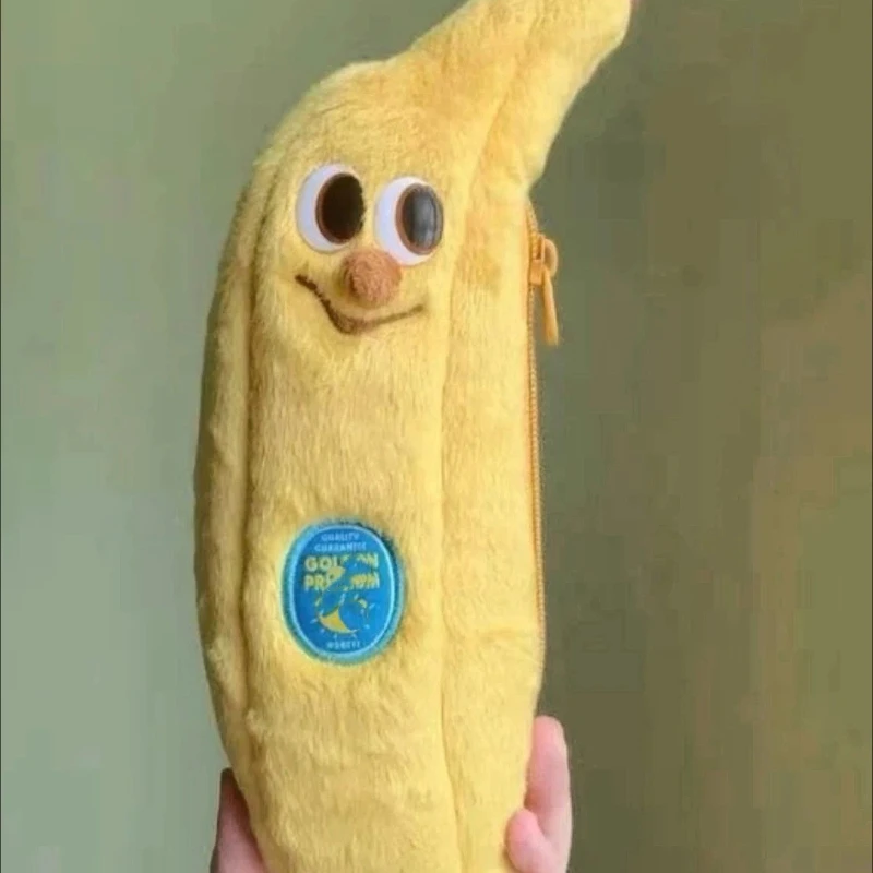 الإبداعية الموز حقيبة أقلام رصاص أفخم لطيف الكرتون قلم رصاص حقيبة التخزين الإبداعية روح الدعابة سعة كبيرة طالب حقيبة أدوات مكتبية