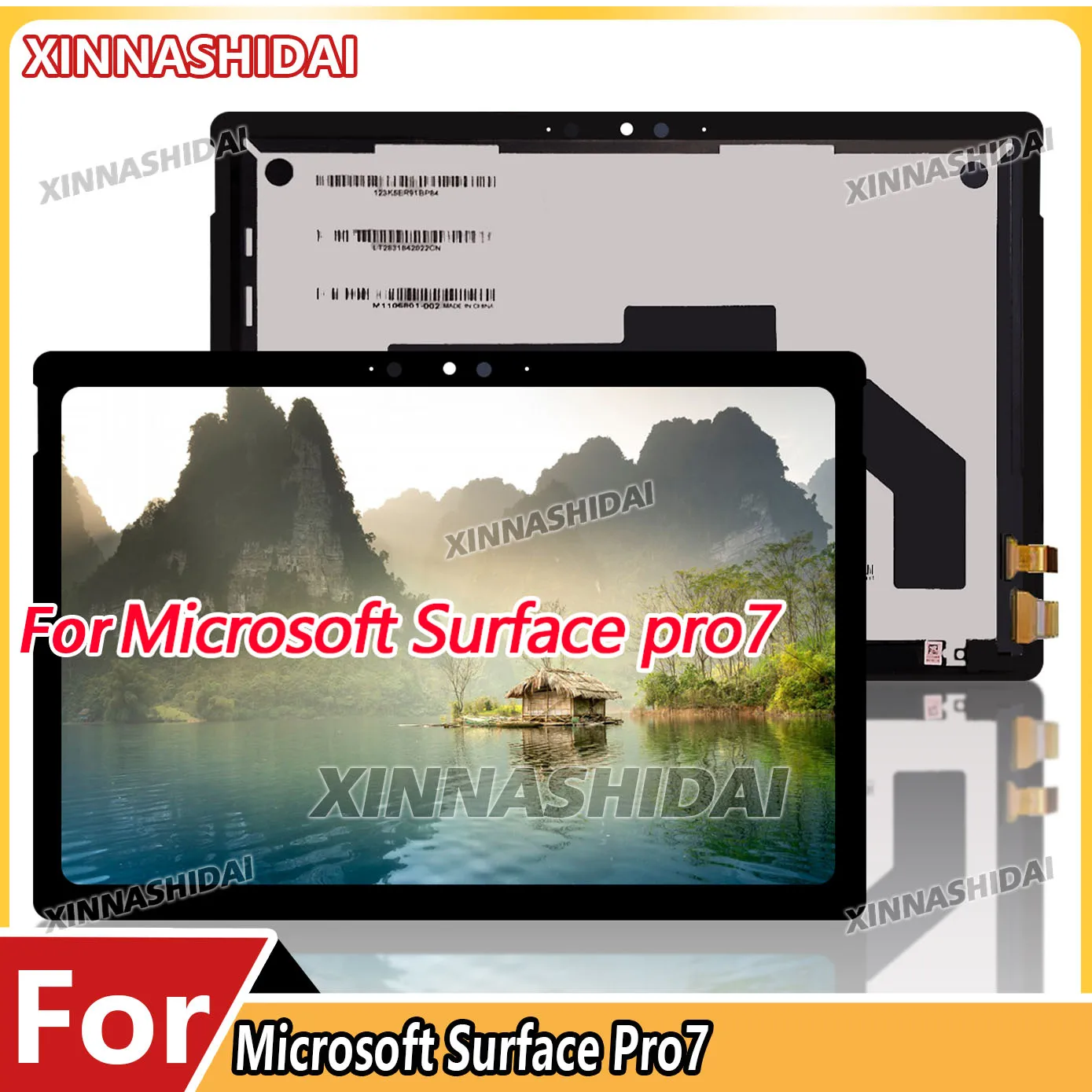100% Brand-New LCD Display Touch Screen Digitizer for Microsoft Surface Pro 7 (1866) - 12.3