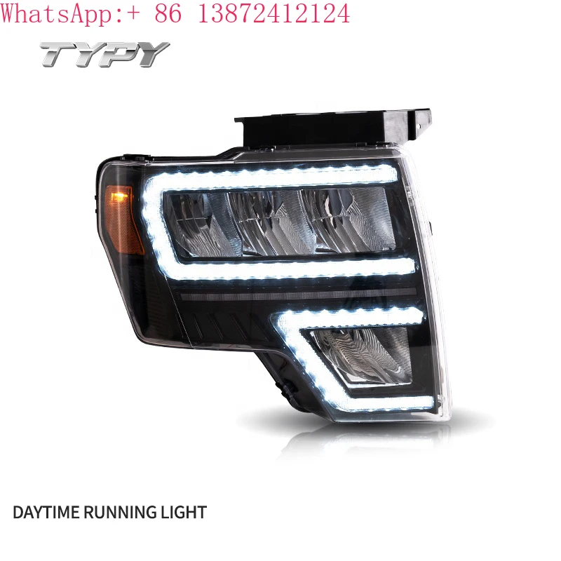 

Car LED Headlights Start up Animation DRL Raptor Front Lamp for Ford F150 2009 2010 2011 2012 2013 2014