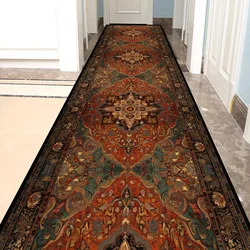 Persia Style Hallway Carpet Non-slip Stairway Area Rugs Easy Clean Living Room Floor Mats Home Decor Entryway Runners Washable