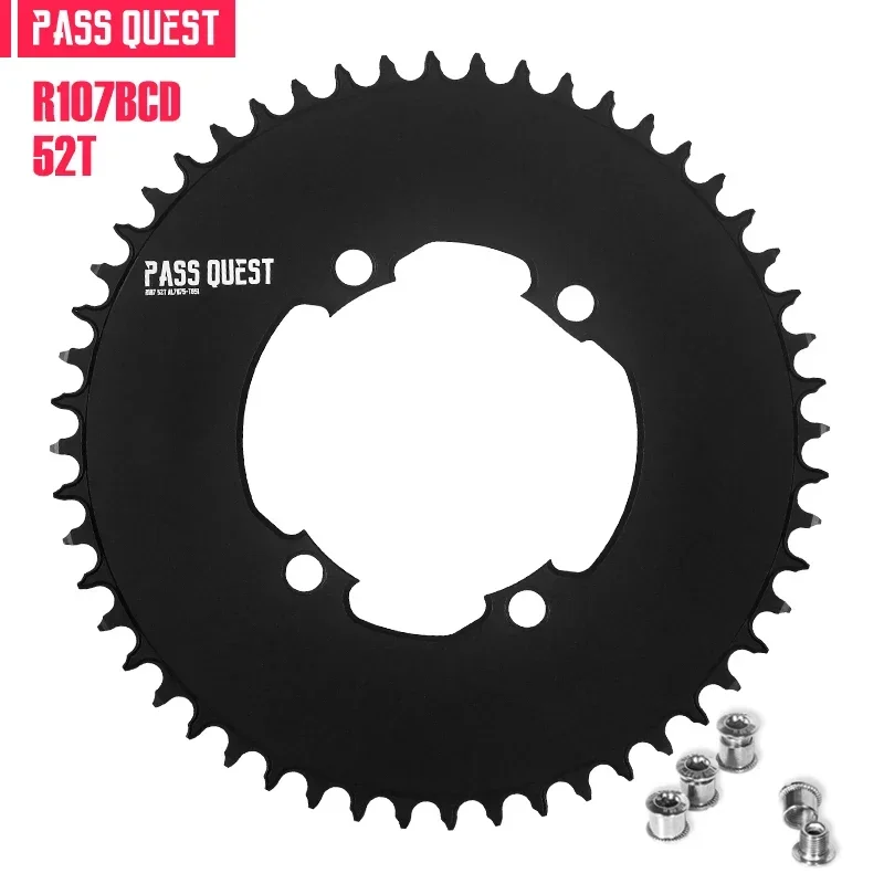 Pass Quest Round Kettingblad 107bcd Voor Sram Rivaliserende Axs 12S Crankset 107 Bcd Mtb Racefiets Kettingwiel 36 40 42 54 56 58 T - afbeelding 1