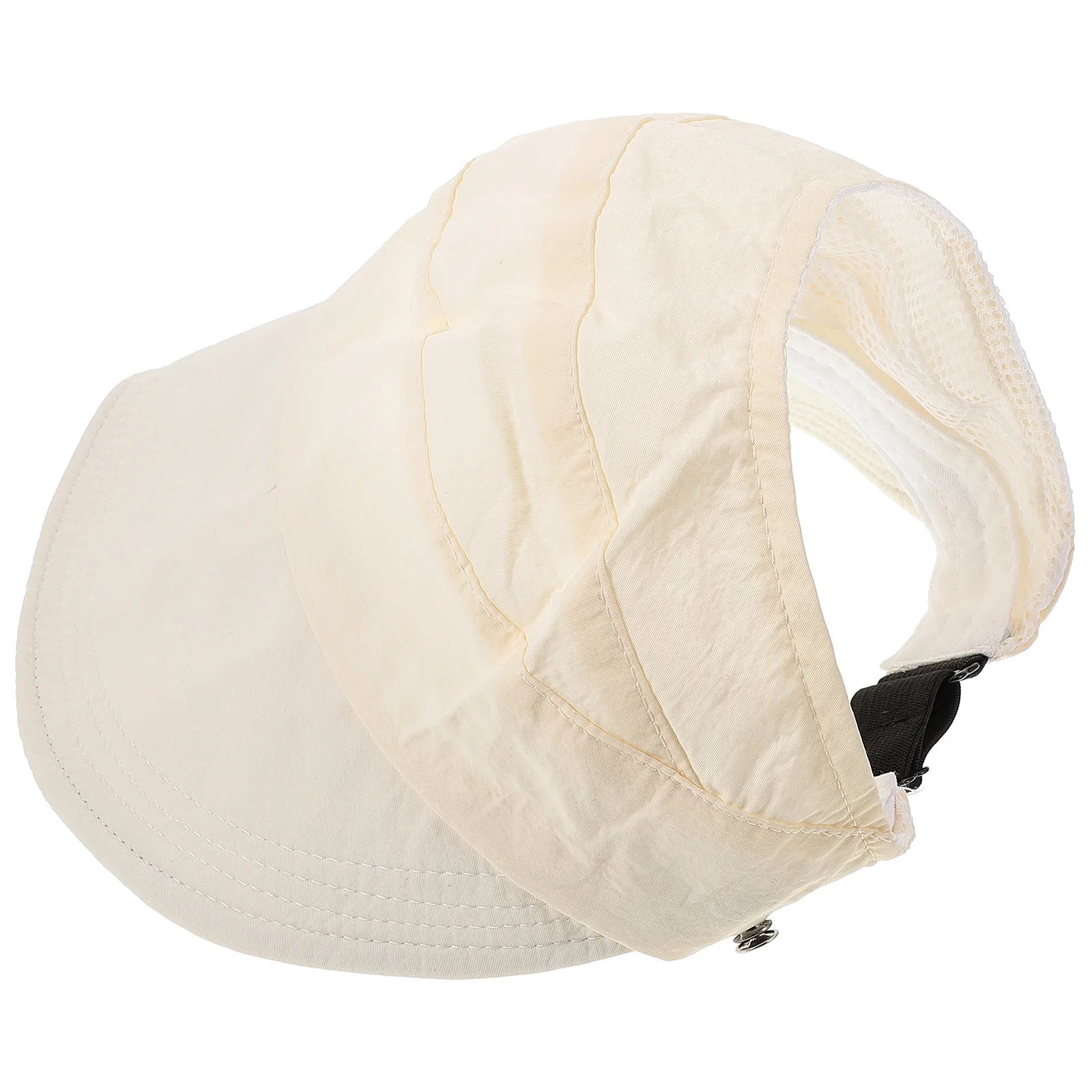 

Sun Protection Bucket Hat Wide Brim Visor Hats Lightweight Cotton Adjustable Ponytail Cap Beach Travel Outdoor Activities Sun