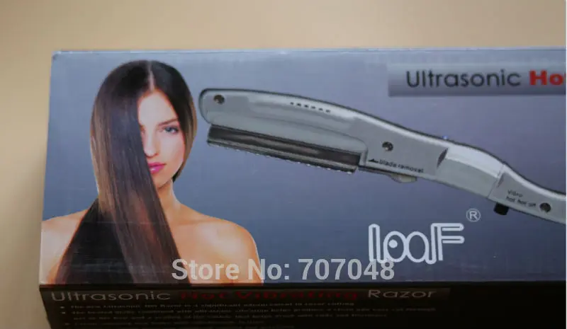 wholesale ultrasonic hot vibrating Razor for hair cut +10 pieces of super quality  razor blades