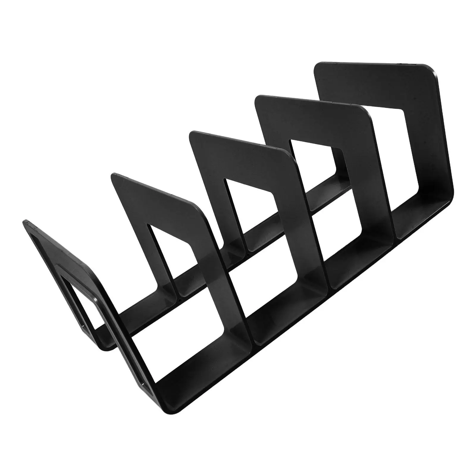 

Bookends Divider Storage Rack for Books Files Binder Holders Black Desktop Office Adjustable Large Capacity Multicompartment