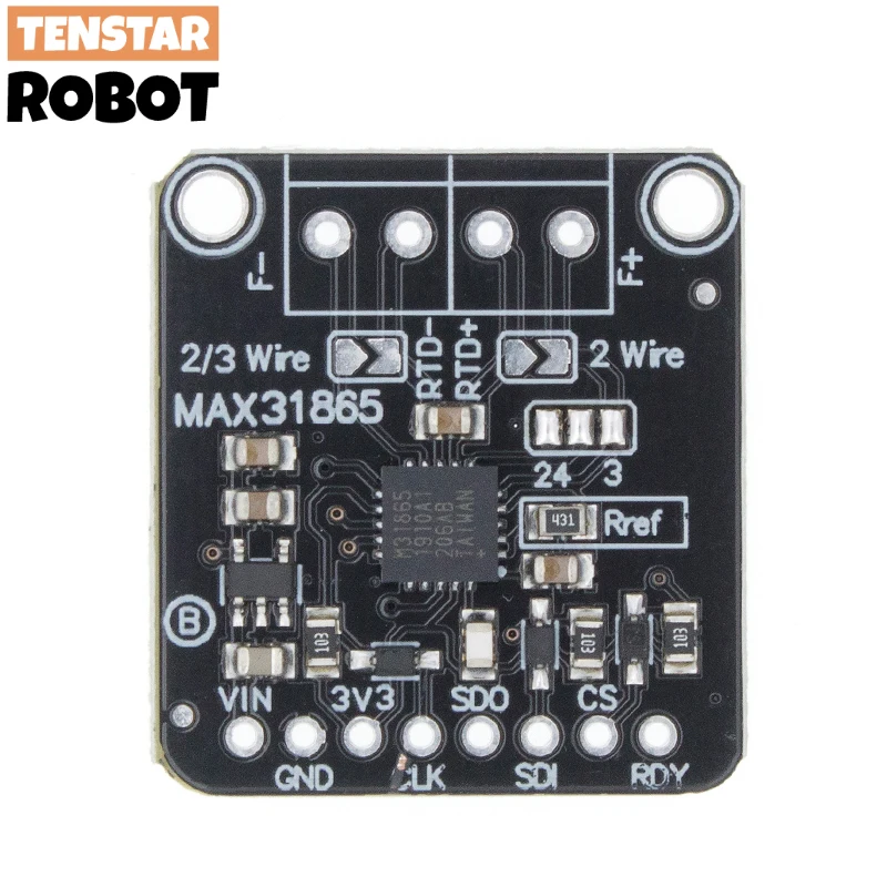 TSTARDEV MAX31865 أسود PT100/PT1000 RTD-to-Digital محول مجلس درجة الحرارة الحرارية الاستشعار مكبر للصوت وحدة 3.3 فولت/5 فولت