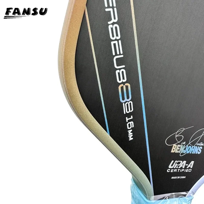 FANSU Pickleball Paddle BEN JOHNS T700 Carbon Fiber Thermoformed Unibody 16mm Gen 3 Propulsion Core Pickleball Racket