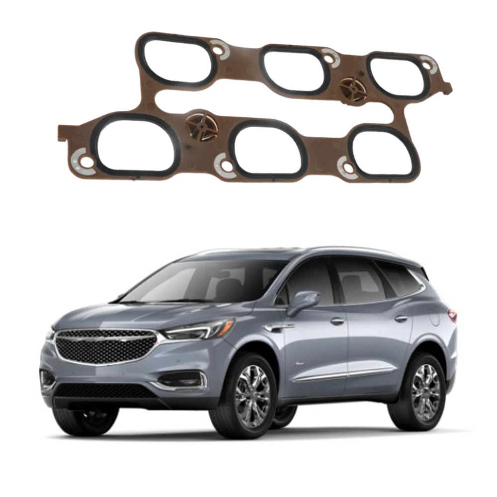 

1Pcs Intake Manifold Lower Gasket For Buick /Chevrolet/GMC/Cadillac 12673301 12609163 12673301ADB Rubber + Plastic Auto Parts