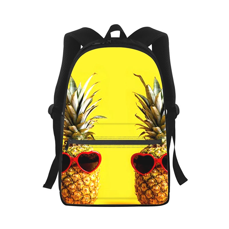 Pineapple Fruits fresh Men Women Backpack 3D Print Fashion Student School Bag Laptop Backpack Kids Travel Shoulder Bag