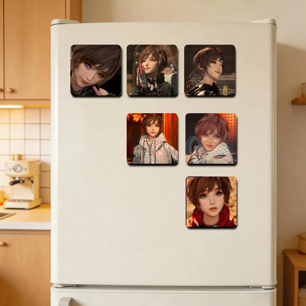 S-Stellar lily B-Blade Cute Cartoon Anime Refrigerator Magnets Soft Magnetic Heat Transfer Refrigerator Magnets Gift