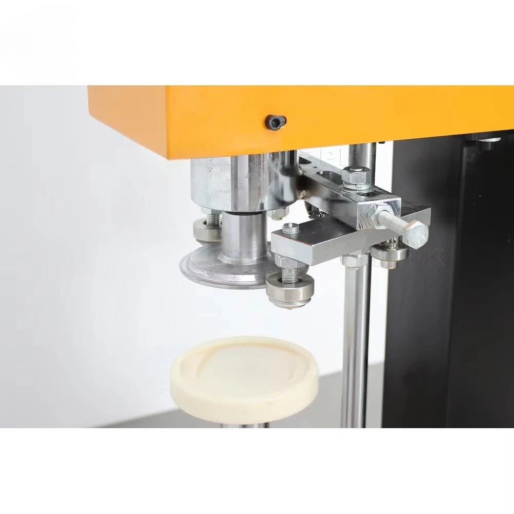 HZPK TCS-160 Jar Sealing Machine Electric Food Metal Can Sealer PET Plastic Jar Sealing Machine Semi Automatic