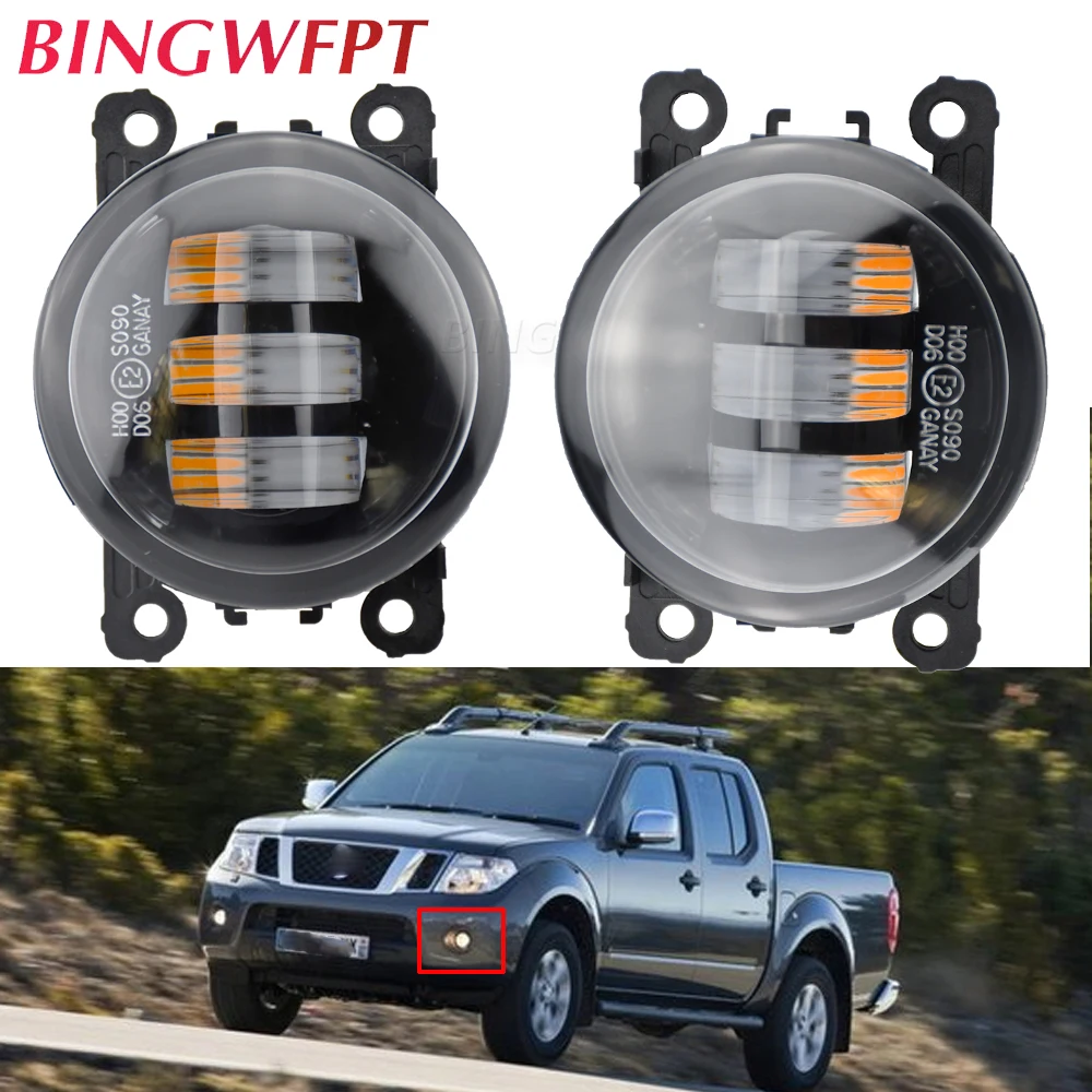 

2 Pieces Fog Light For Nissan Note Pathfinder R51 Xterra Leaf Frontier Navara Sentra Car LED Lens Fog Driving Lamp DRL 30W 12V