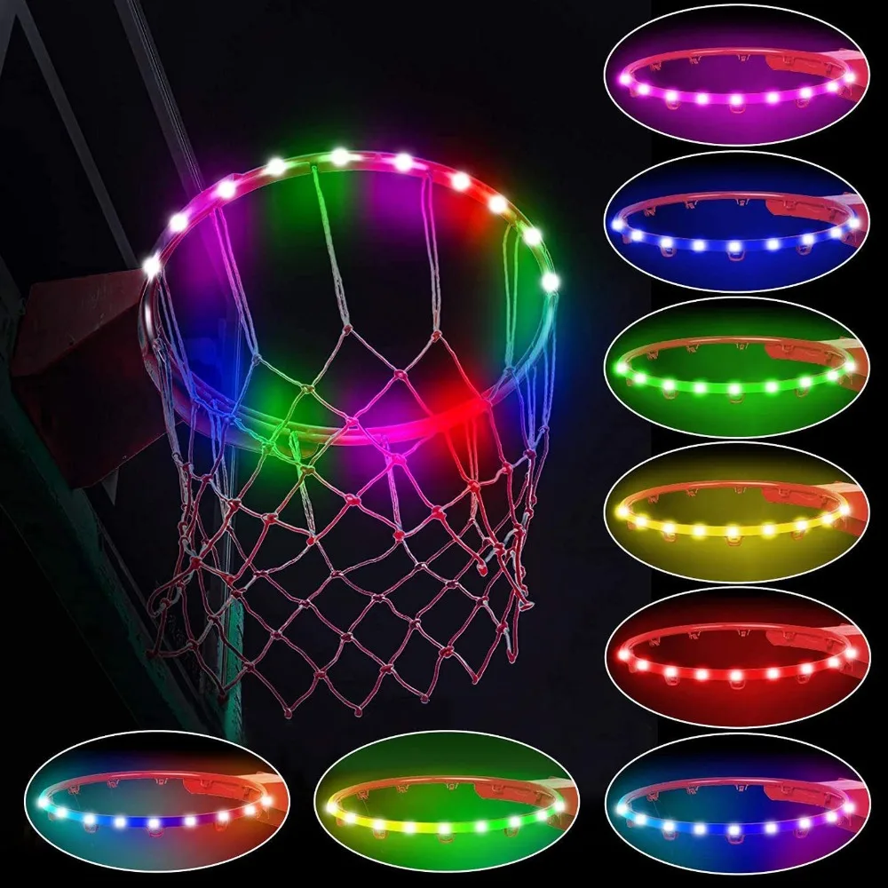 

Colorful Basketball Hoop Light Remote Control Flexible LED LED Basketball Hoop Light Waterproof Basketball Light