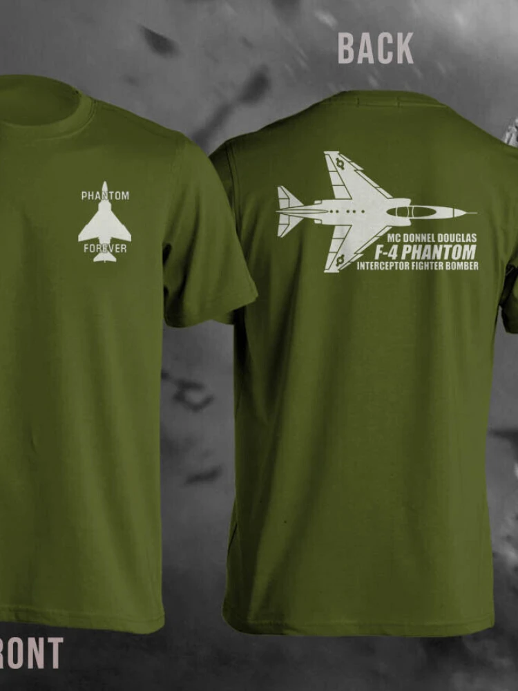 F4 Phantom Interceptor Fighter Bomber Men T-Shirt Short Sleeve Casual 100% Cotton O-Neck Summer T Shirt