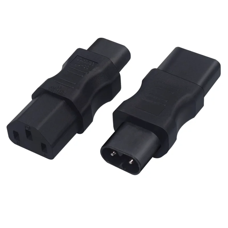 1 шт., черный медный адаптер питания для принтера IEC320 C8 TO C13, штекер питания для компьютера, фигурка 8 штекера к C13, женская розетка PDU, 2,5 А