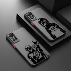 Star-Wars Mandalorian Phone Case For Redmi Note 13 12 12S 11 10 9 9S 8 7 Pro Plus 5G 9C 9A 10C 12C Matte Funda