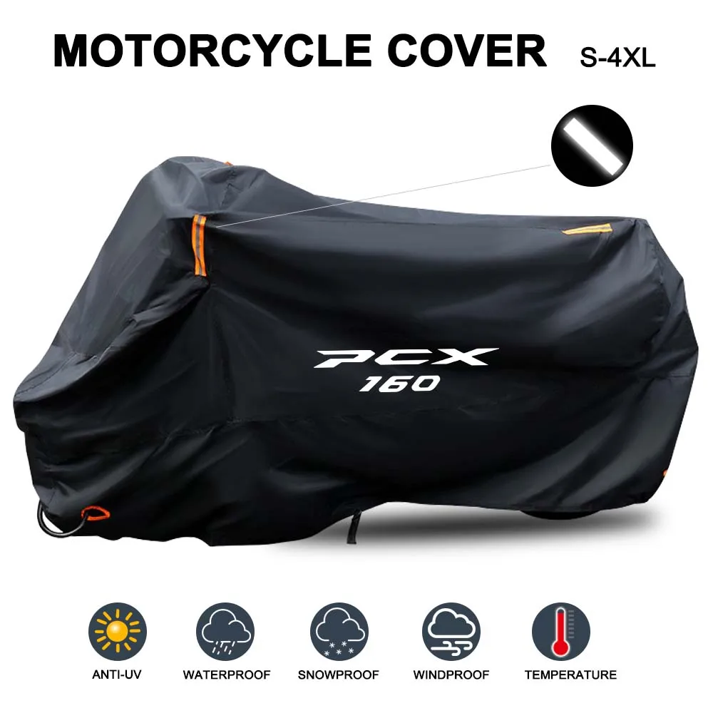 

Motorcycle Cover Waterproof Outdoor All Season Dustproof UV Protective Moto Rain Cover for Honda PCX 160 2025 2024