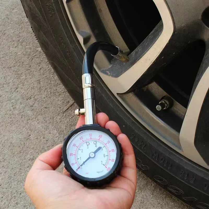 Tire Pressure Gauge High-precision Long Tube 100Psi For Car Auto Motorcycle Truck Bike Measurement Tools view 4