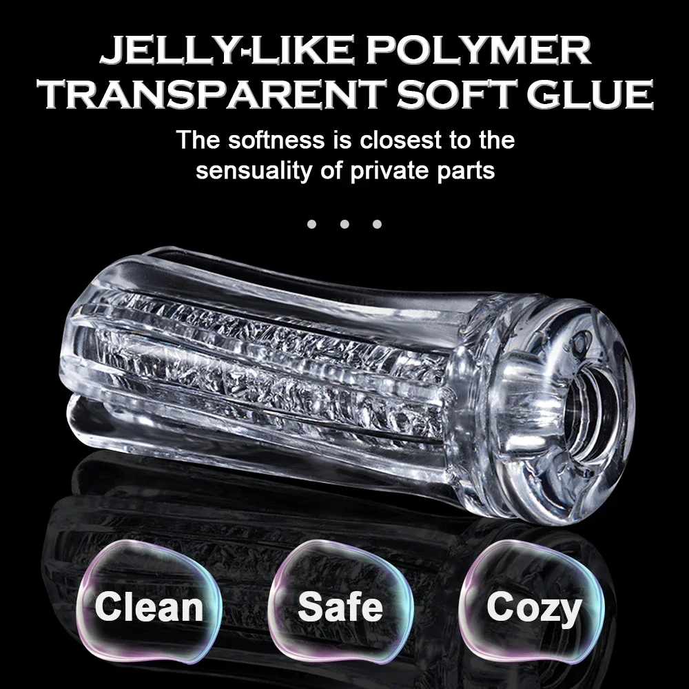 Manual Control Men's Cup Masturbator Masturbation Toy Equipment Sex Machine Endurance Exercise Soft Pussy Sex Toys Adult Product