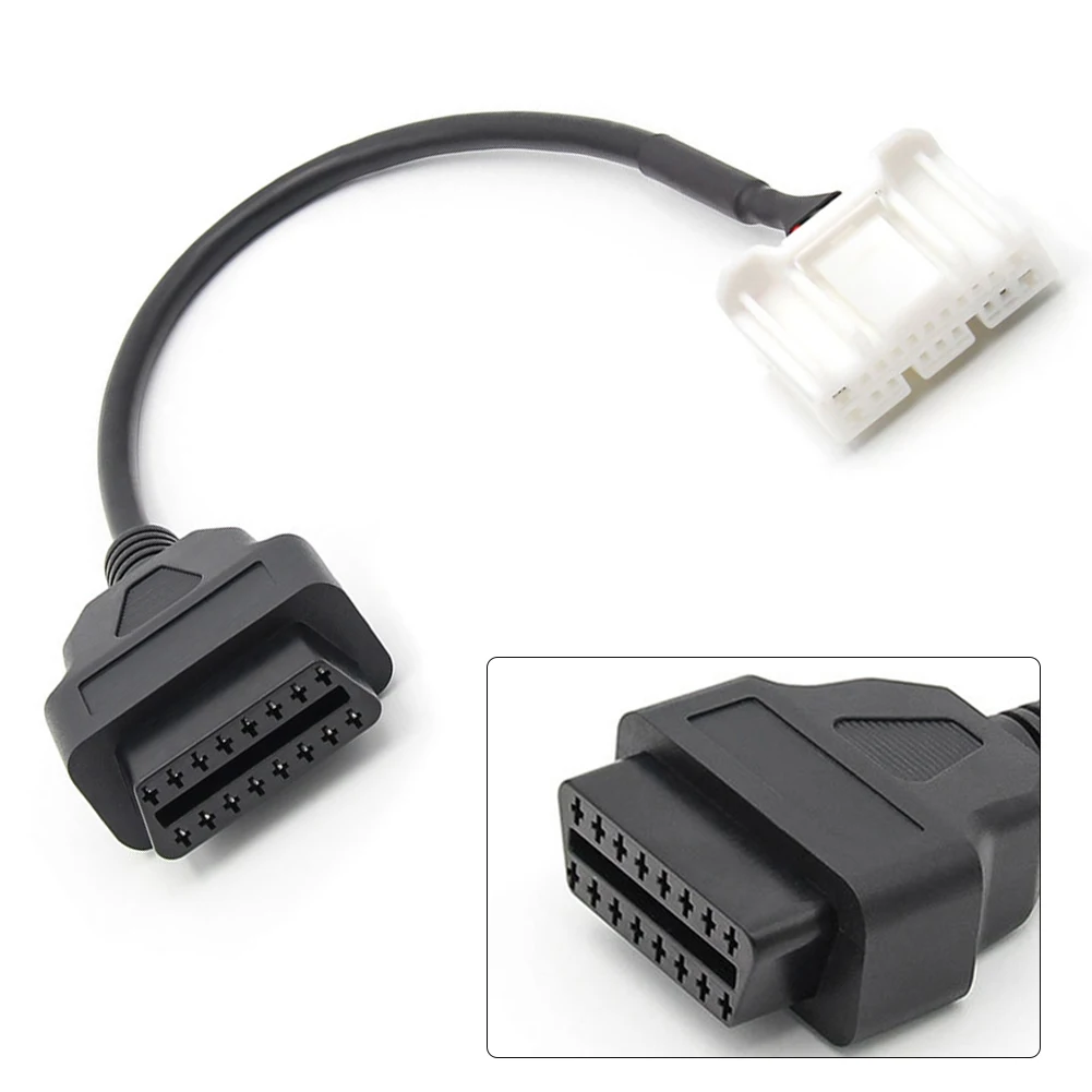 For TESLA Model X/S 2016-2022 OBD2 Fault Scanner Adapter Cable Diagnostic Cable 20pin Connector To OBDII 16Pin Adapter