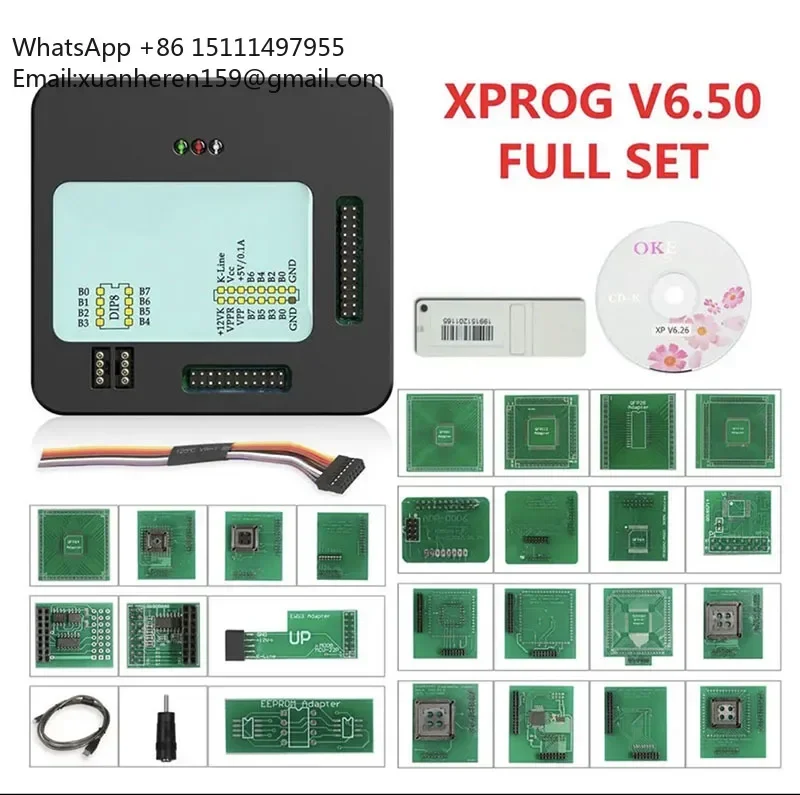 X-PROG M 6.50 ECU Programmer Full Adapters ECU Chip Tunning Tool XPROG V6.50 Add More New Authorization Than V6.26