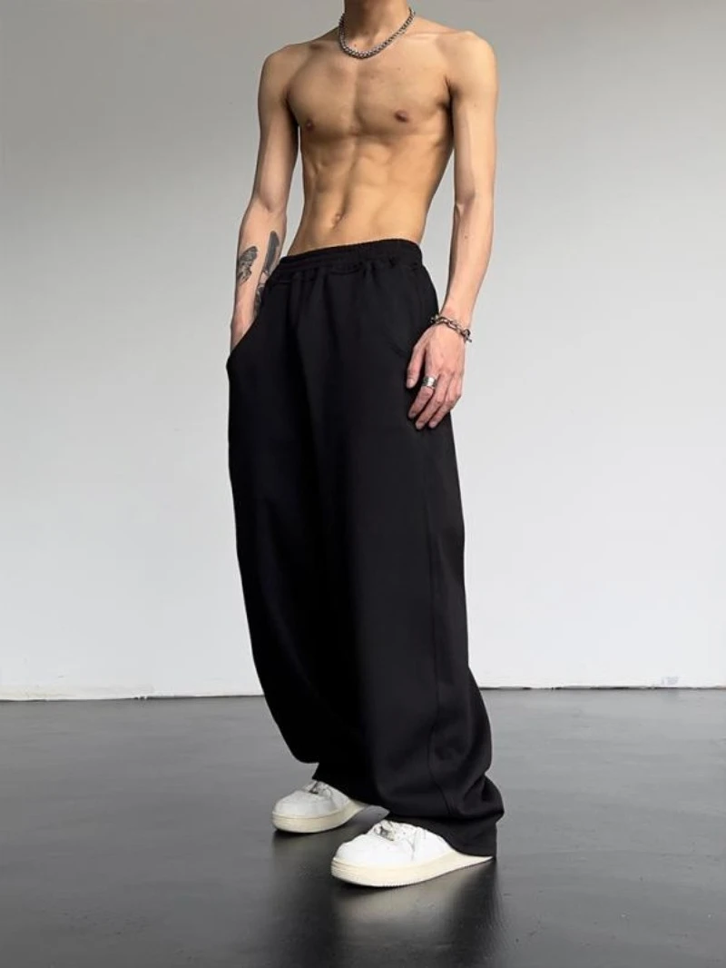 

Sweatpants High Street Hip Hop Casual Pants Men Harajuku Y2K Oversized Sport Winter Fall Super Handsome Men's Straight Leg Pants