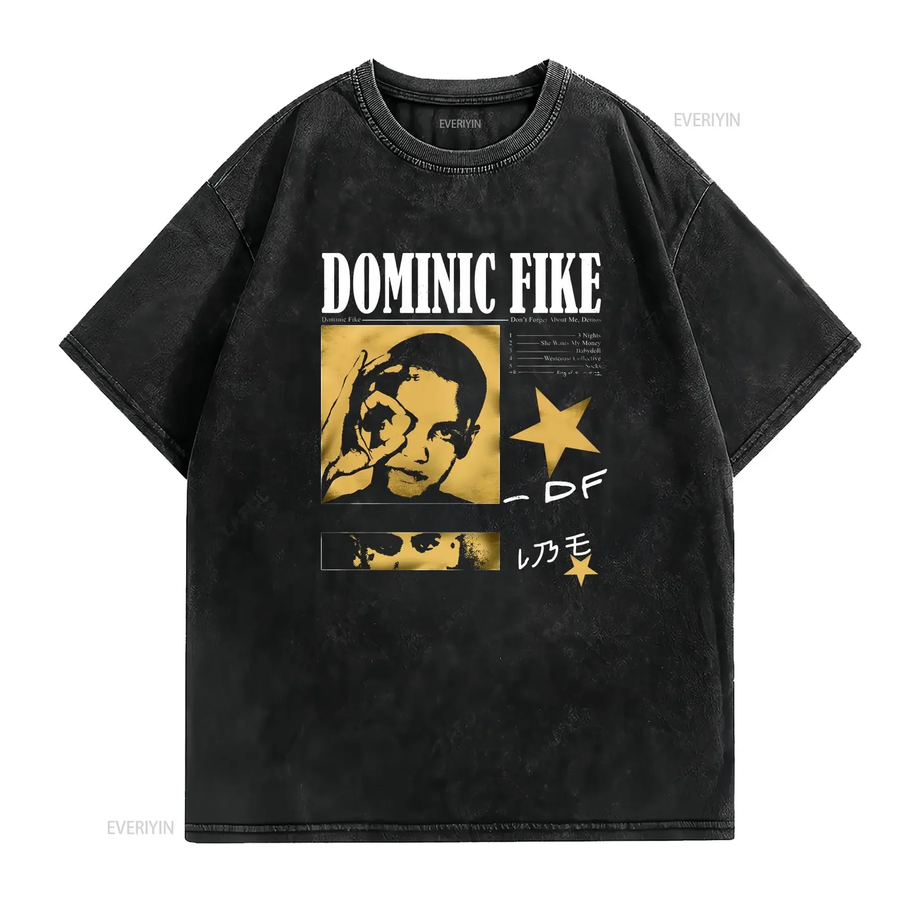 Dominic Fike T Shirt Dont forget about me merch long or short sleeves vintage Washed designer clothes Casual Versatile