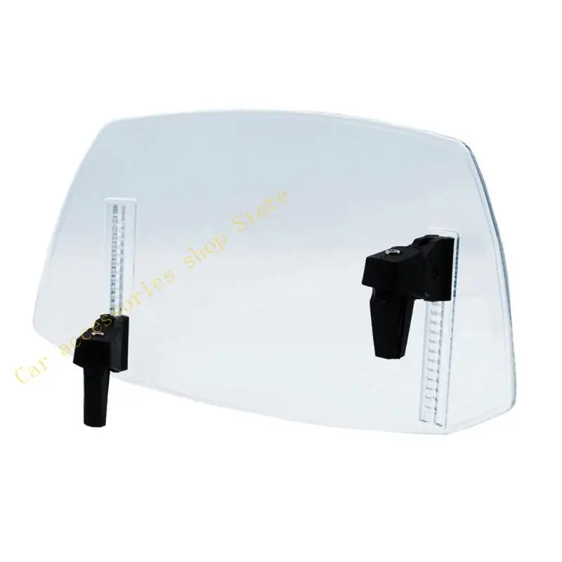 

T21E Universal Motorcycle Windshield Spoiler Air Deflector Stylish Durable Extension
