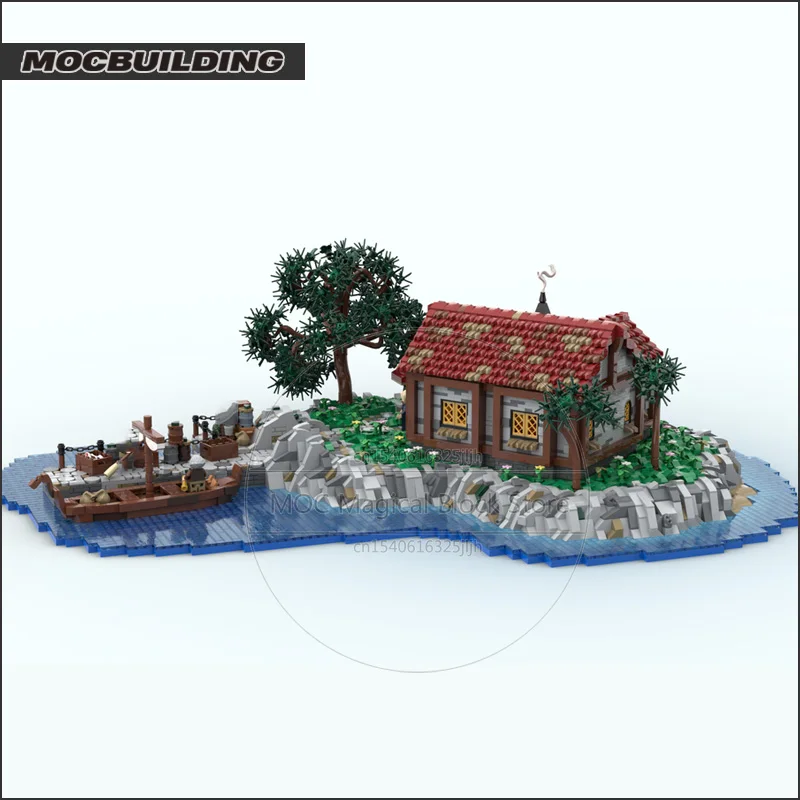 Eiland Architectuur Greenhaven Moc Bouwstenen Technologie Diy Assemblage Model Creatieve Collectie Speelgoed Kerstcadeaus