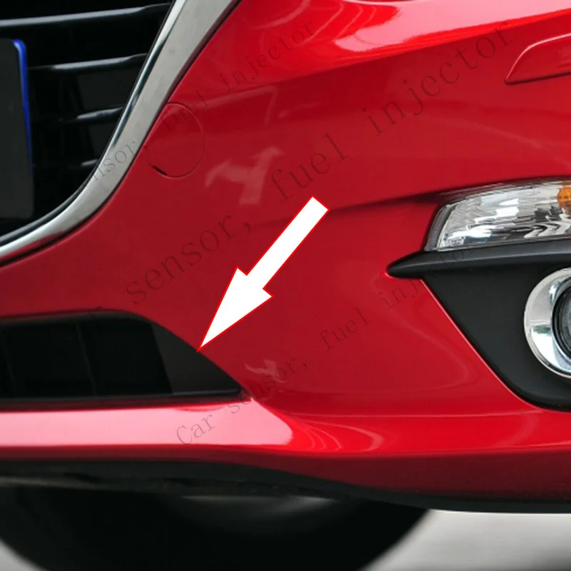 Q+ Pair Front Bumper Lower Grille Tow Hook eye Cover Caps For Mazda 3 2014-2016