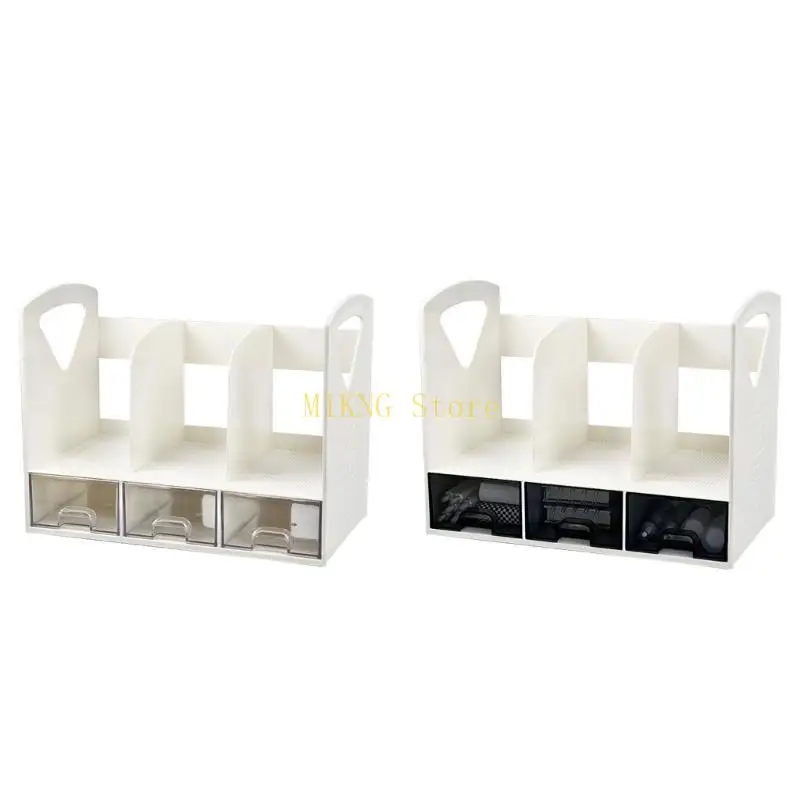 منظمات مكتبية متعددة الوظائف، حامل مجلة الكتب Boodend مع 3 درج منزلق، منظمات مكتبية لتوفير المساحة، أفضل بيع #3