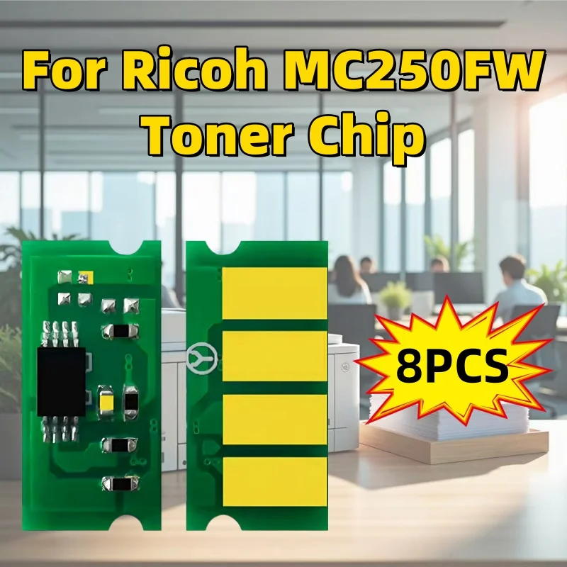 

8pcs MC250FW Toner Cartridge Chip for Ricoh MC250FWB MC251FW PC300 PC300W PC301W P C301W Reset Laser Printer