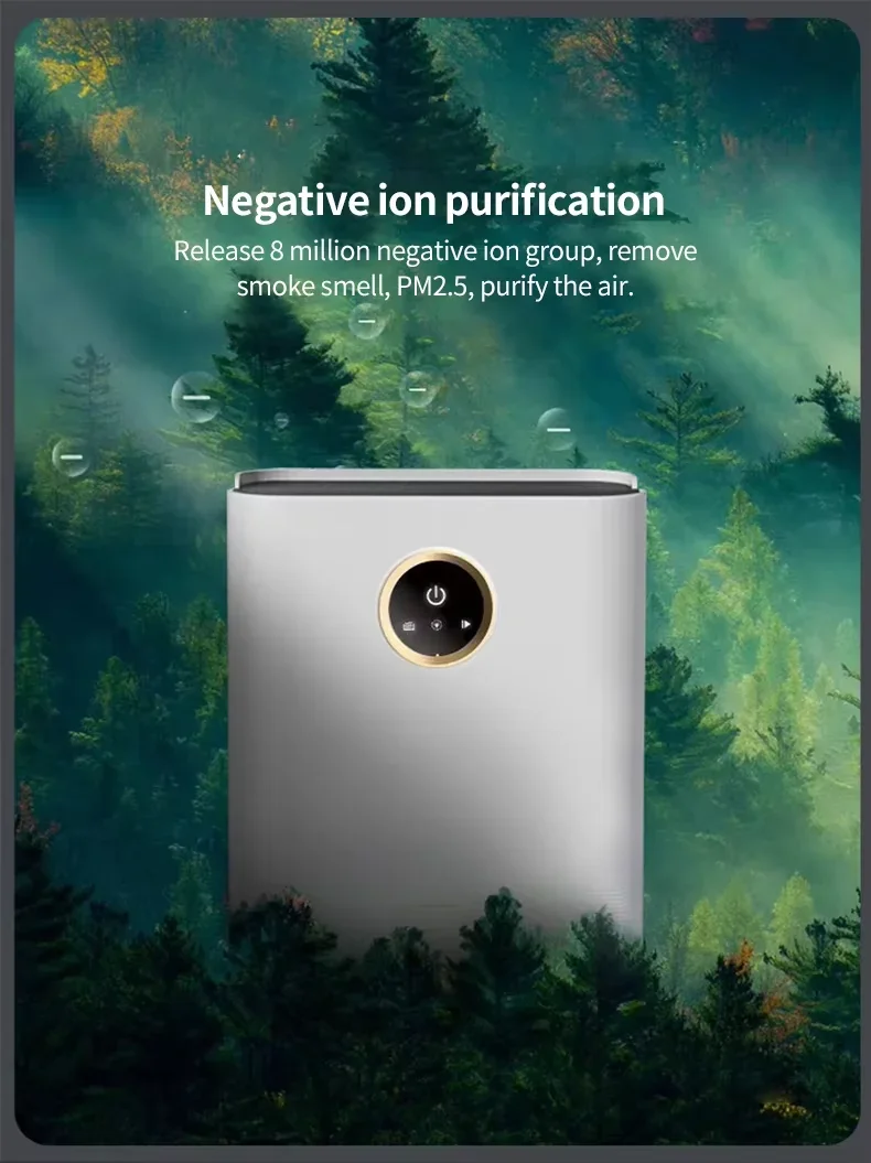 1.5L مزيل الرطوبة فلتر الهواء المنزلية الملونة ضوء مزيل الرطوبة الكهربائية شاشة تعمل باللمس قابل للتعديل التلقائي تذويب قابل للغسل