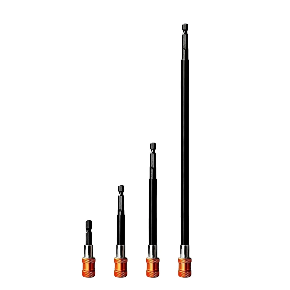 Magnetic Bit Holder Set 60mm 100mm 150mm 300mm Quick Release Drill Extension Adapter For Impact Driver Cordless Drill Tools