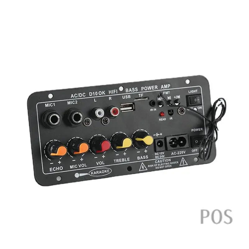AC 220V Digital Bluetooth Stereo Verstärker Bord Audio Verstärker Subwoofer Karaoke Player Verstärker UNS Plug-POS