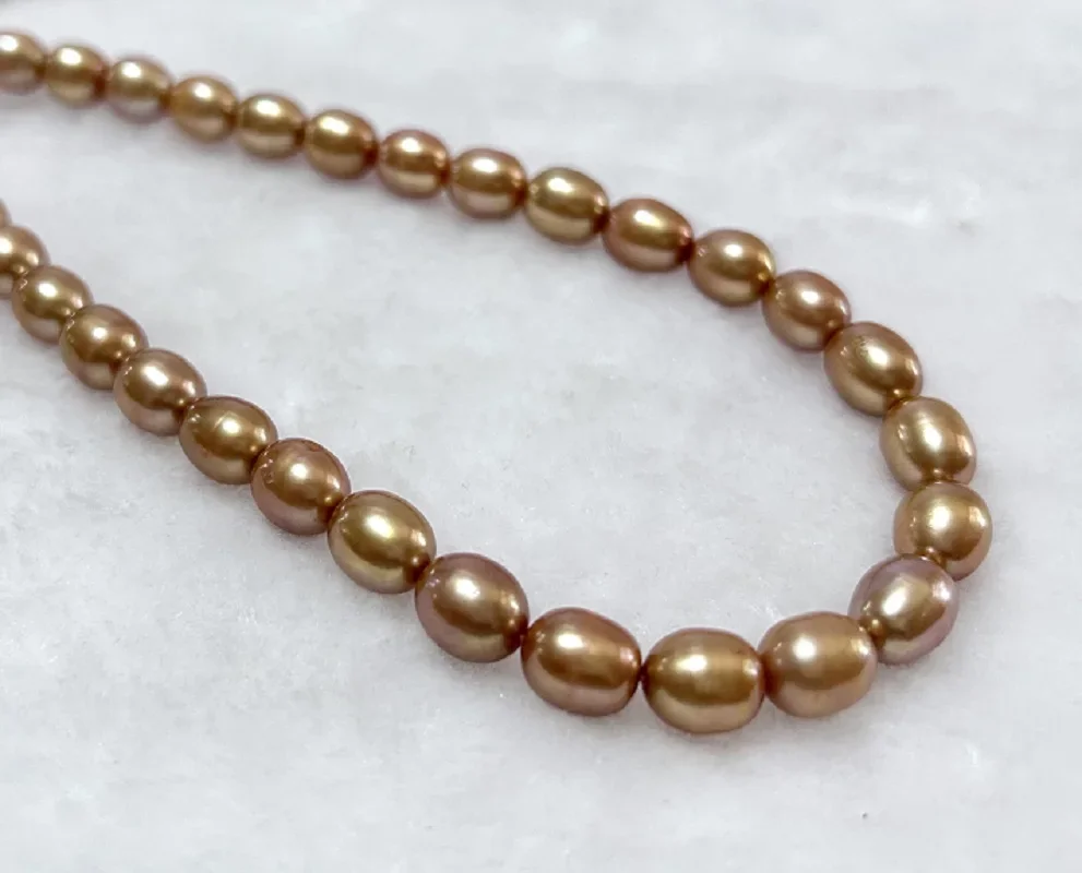 

Classic Pearl Necklace for Women 10x11mm Rice Round Golden Sea Pearls Free Shipping Bright Light Less Flaw 925 Sterling Silver